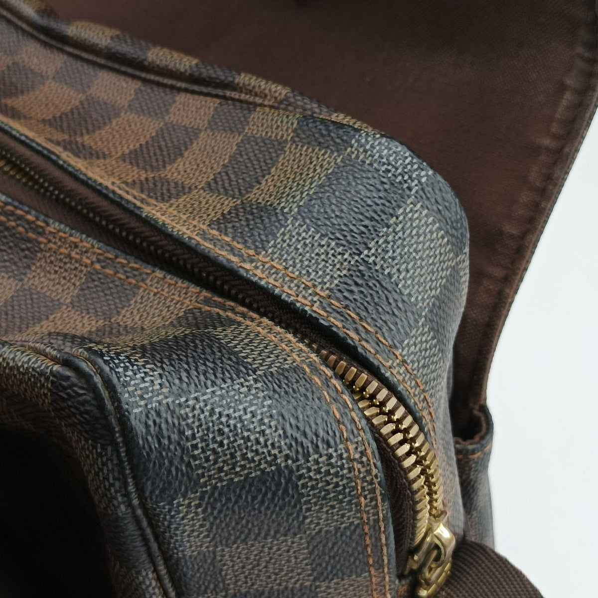 Pre-owned Louis Vuitton NAVIGLIO EBENE Damier Canvas N45255 shoulderbag | stylenewstar