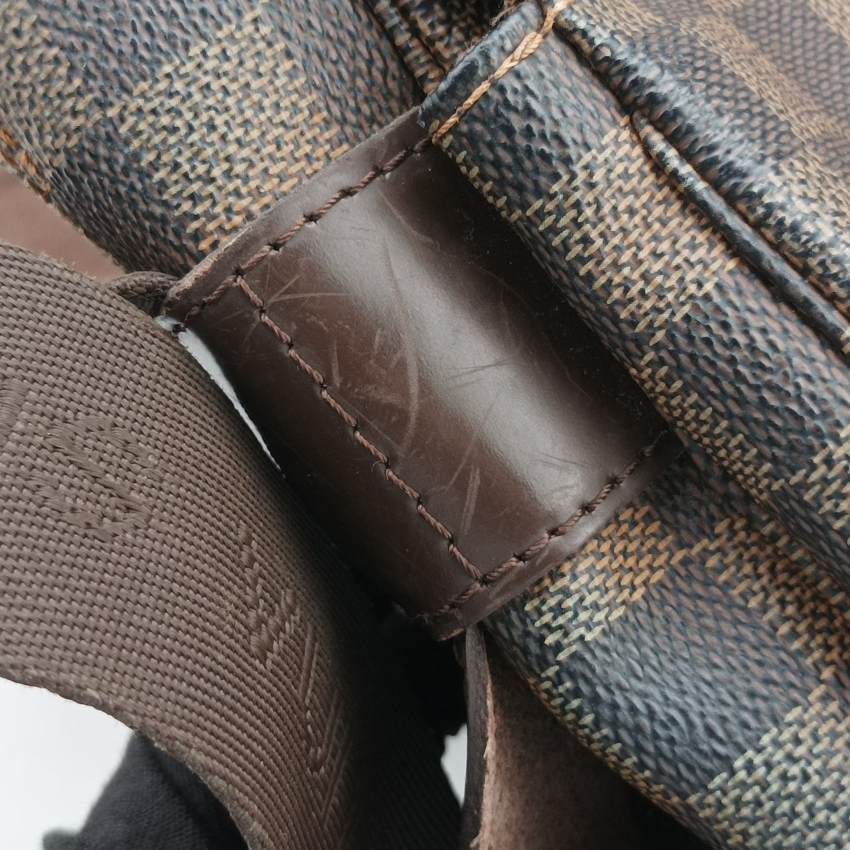 Pre-owned Louis Vuitton NAVIGLIO EBENE Damier Canvas N45255 shoulderbag | stylenewstar