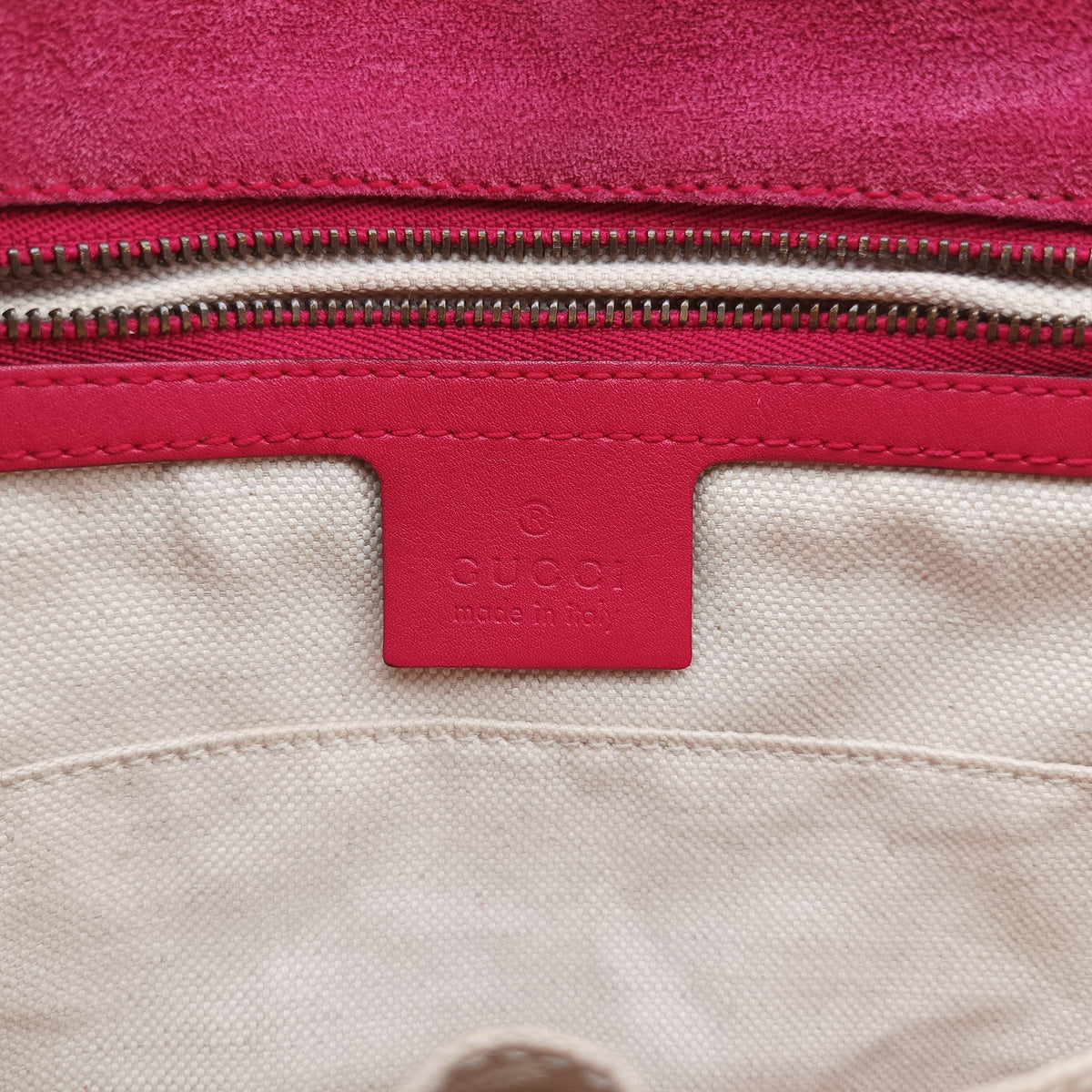 Pre-owned Gucci Bright Bit Red Patent Leather 317636 shoulderbag | stylenewstar