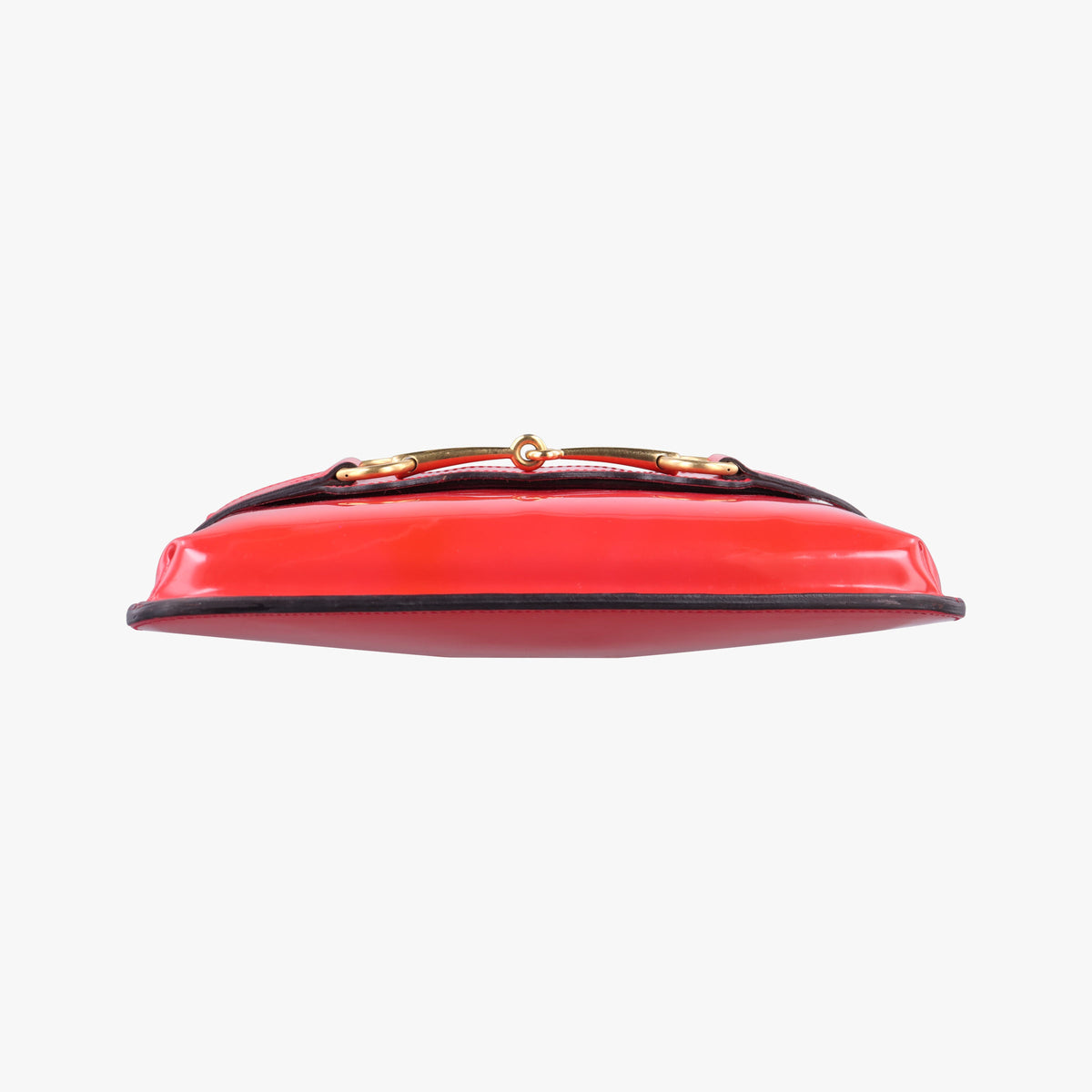 Pre-owned Gucci Bright Bit Red Patent Leather 317636 shoulderbag | stylenewstar