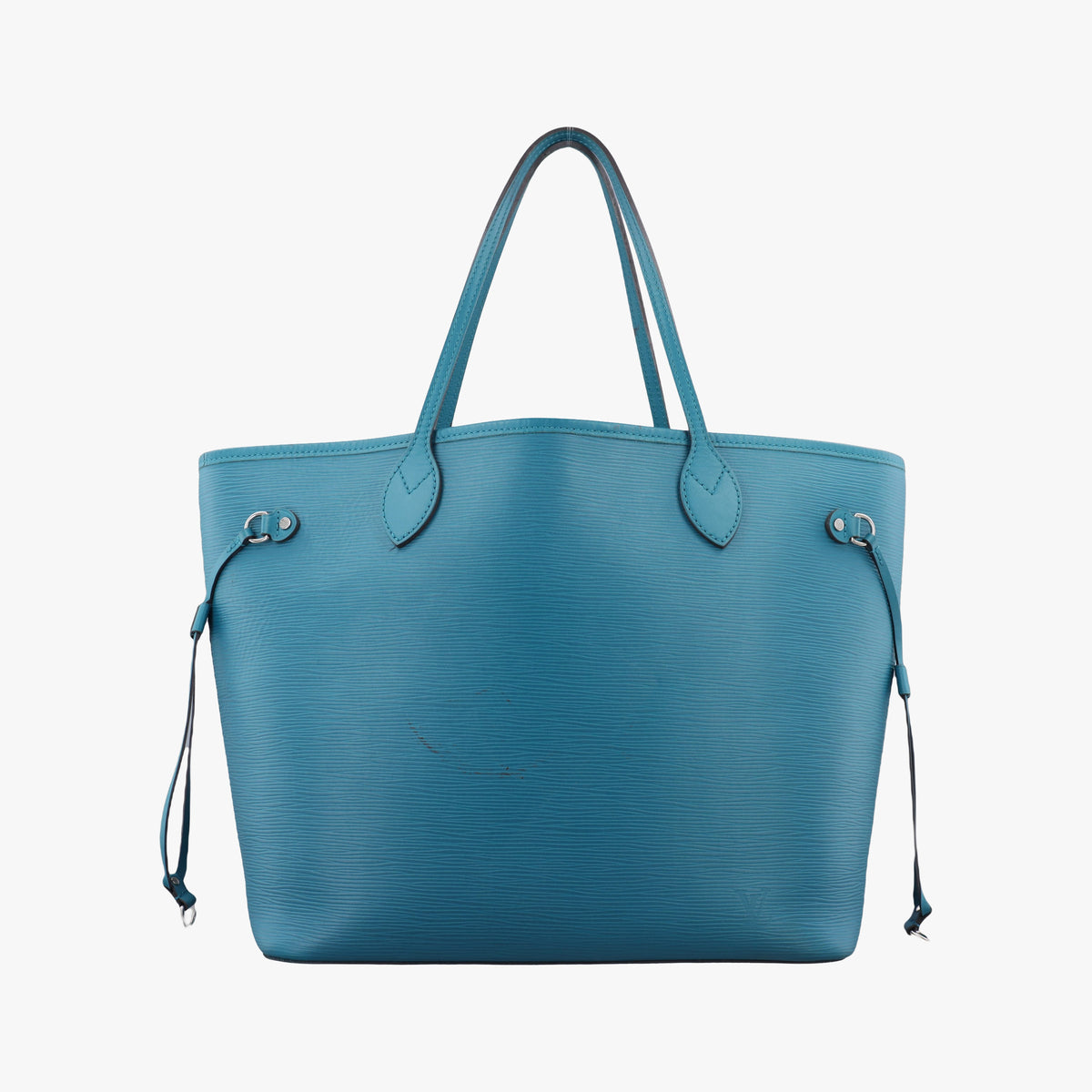 Pre-owned Louis Vuitton Neverfull MM Cyan Epi M40930 handbag | stylenewstar