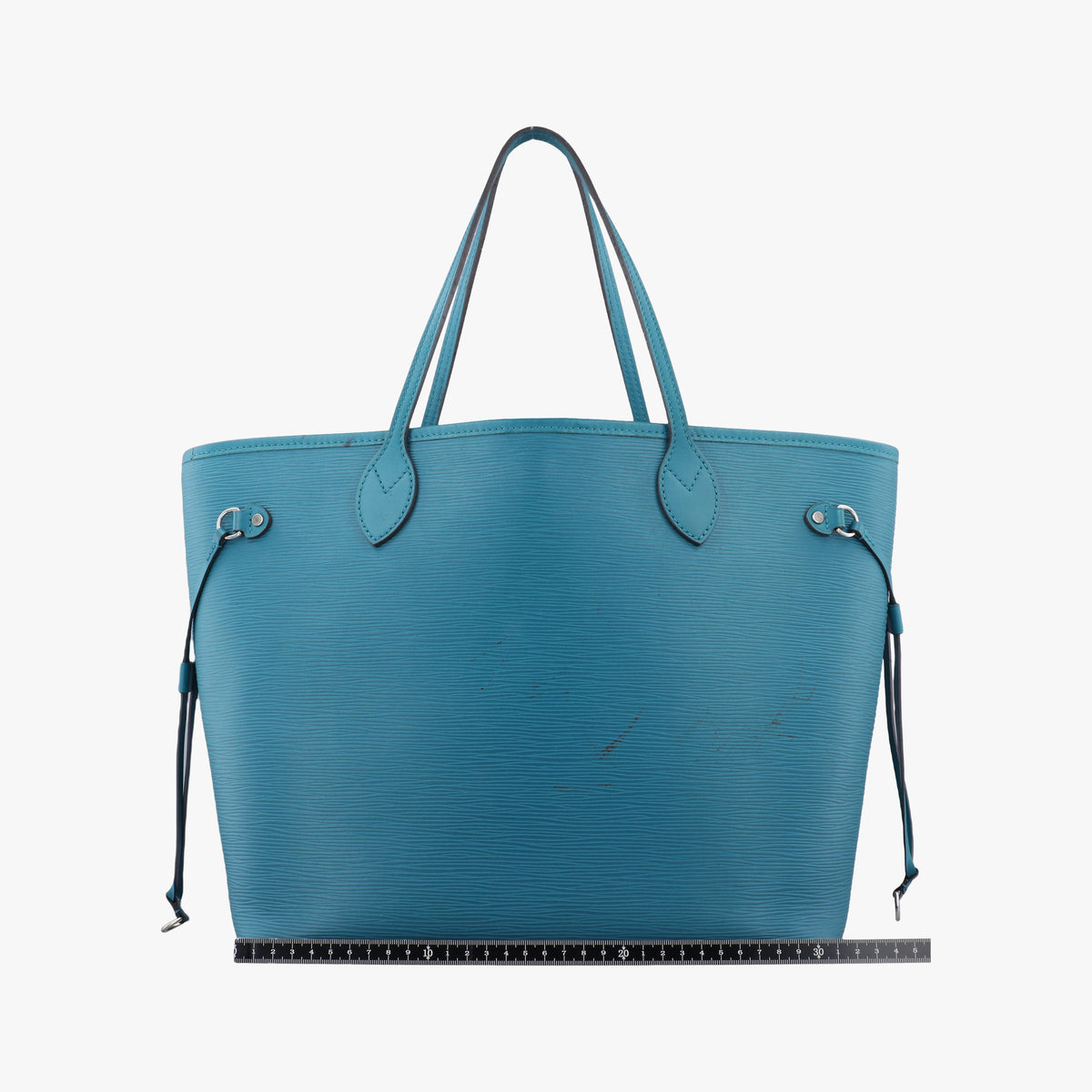 Pre-owned Louis Vuitton Neverfull MM Cyan Epi M40930 handbag | stylenewstar