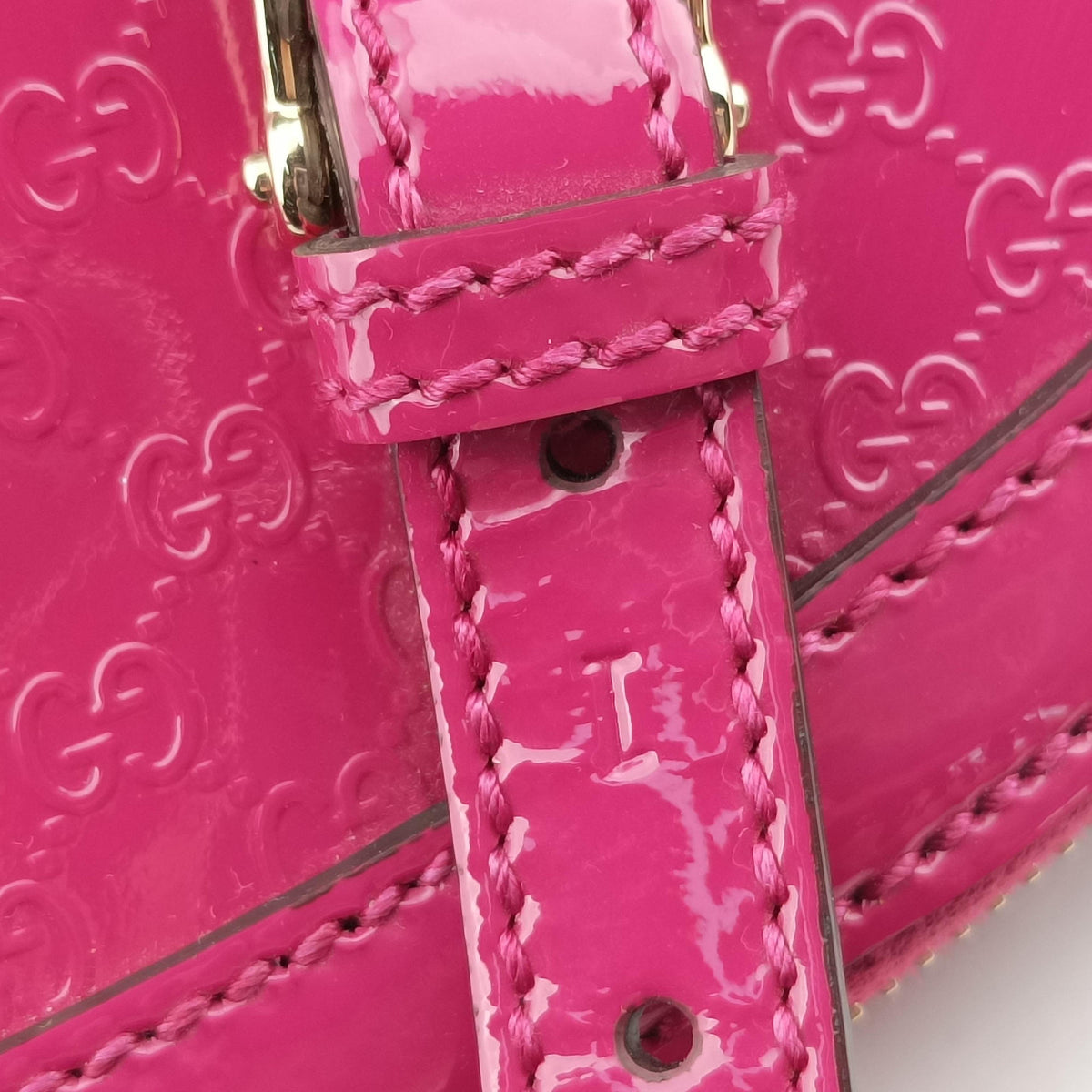 Secondhand Gucci NIce Microguccissima Rose Patent Leather 309614 shoulderbag | stylenewstar