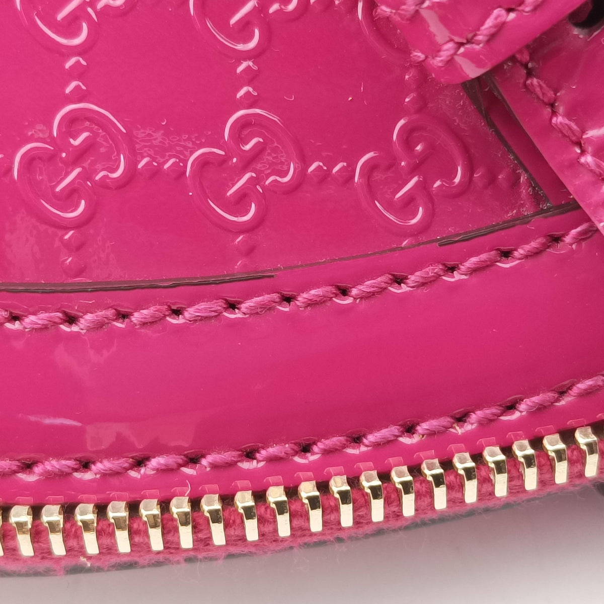 Secondhand Gucci NIce Microguccissima Rose Patent Leather 309614 shoulderbag | stylenewstar