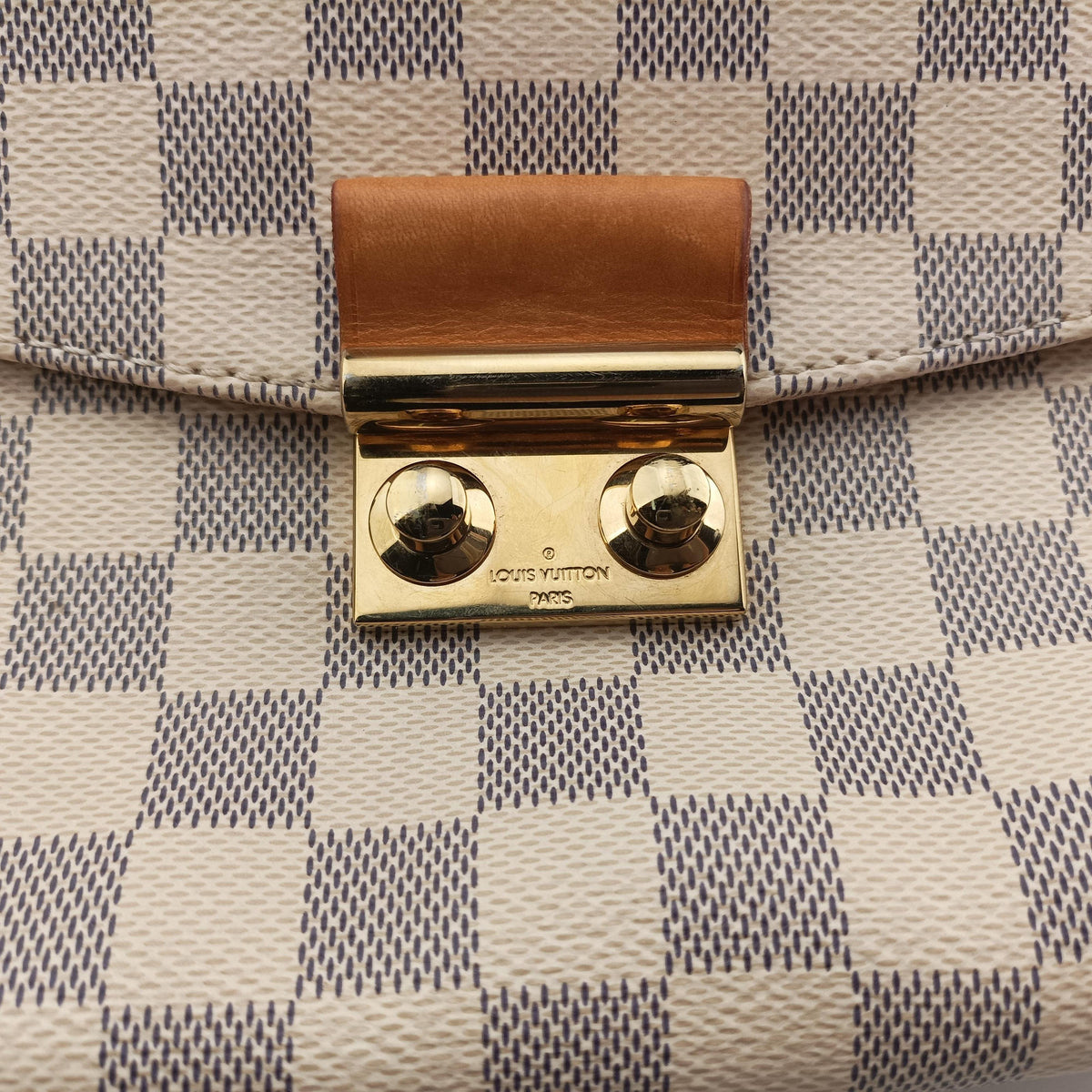 Pre-owned Louis Vuitton Croisette Azure Damier canvas N41581 shoulderbag | stylenewstar