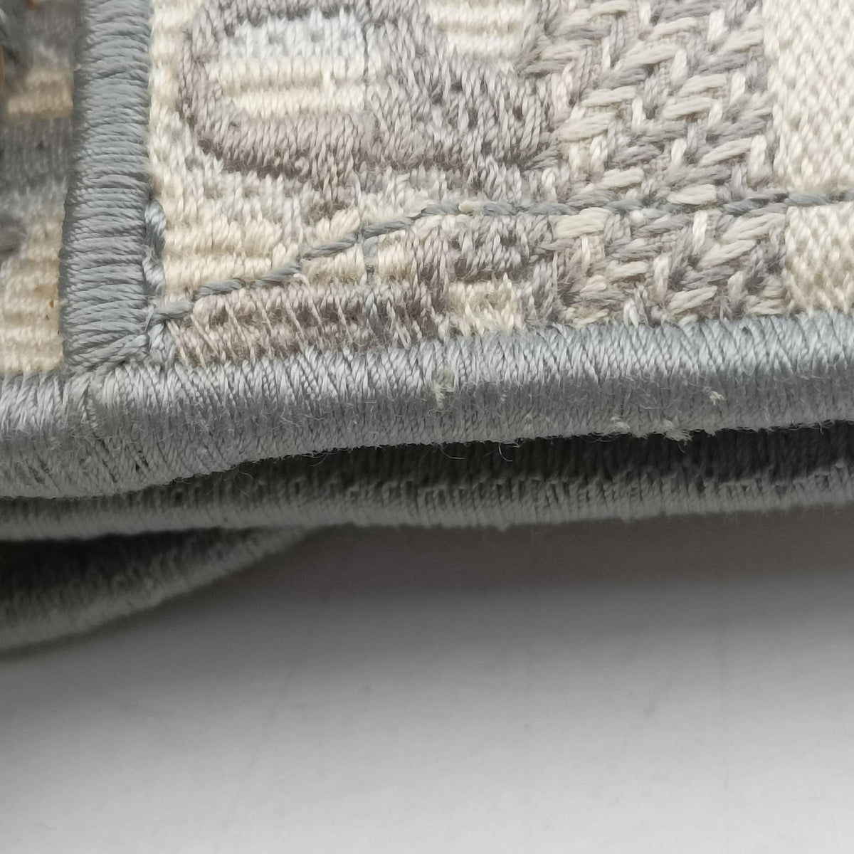Pre-owned Christian Dior Saddle Grey jacquard  bum bag/waist bag | stylenewstar