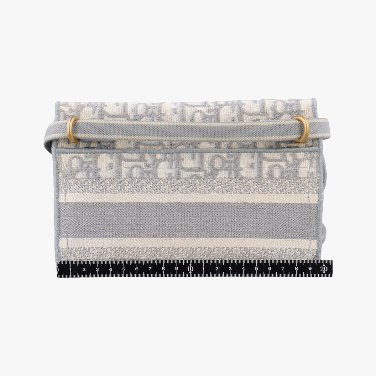 Pre-owned Christian Dior Saddle Grey jacquard  bum bag/waist bag | stylenewstar