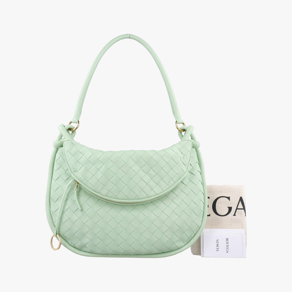 Vintage Bottega Veneta Gemelli Green Lambskin 764281 shoulderbag | stylenewstar