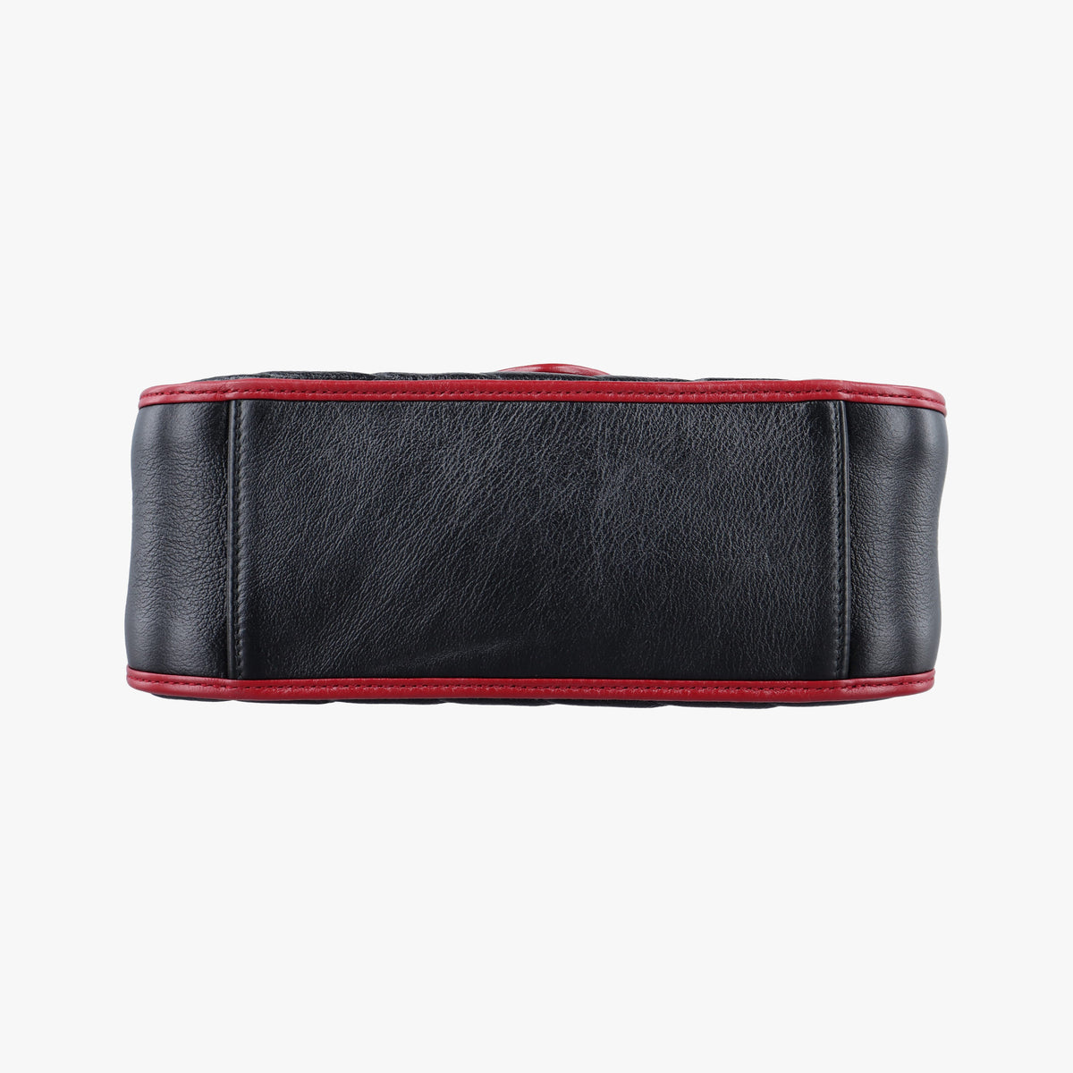 Pre-owned Gucci GG Marmont Black×Red Leather 583571 shoulderbag | stylenewstar
