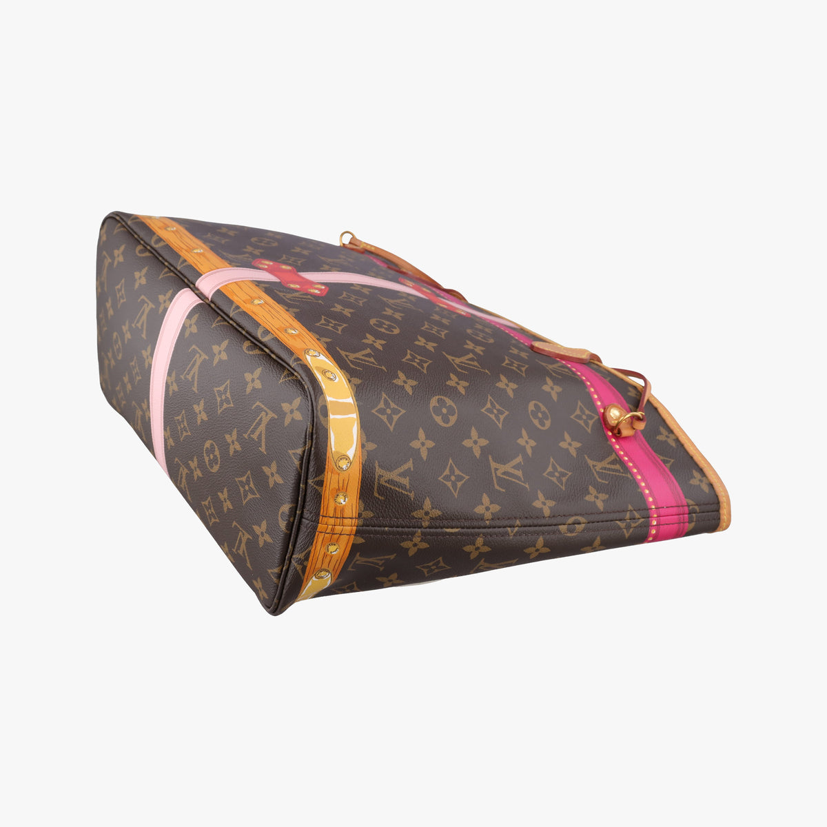 Pre-owned Louis Vuitton Neverfull MM Summer Trunk brown×Multicolor Monogram Canvas M41390 shoulderbag | stylenewstar