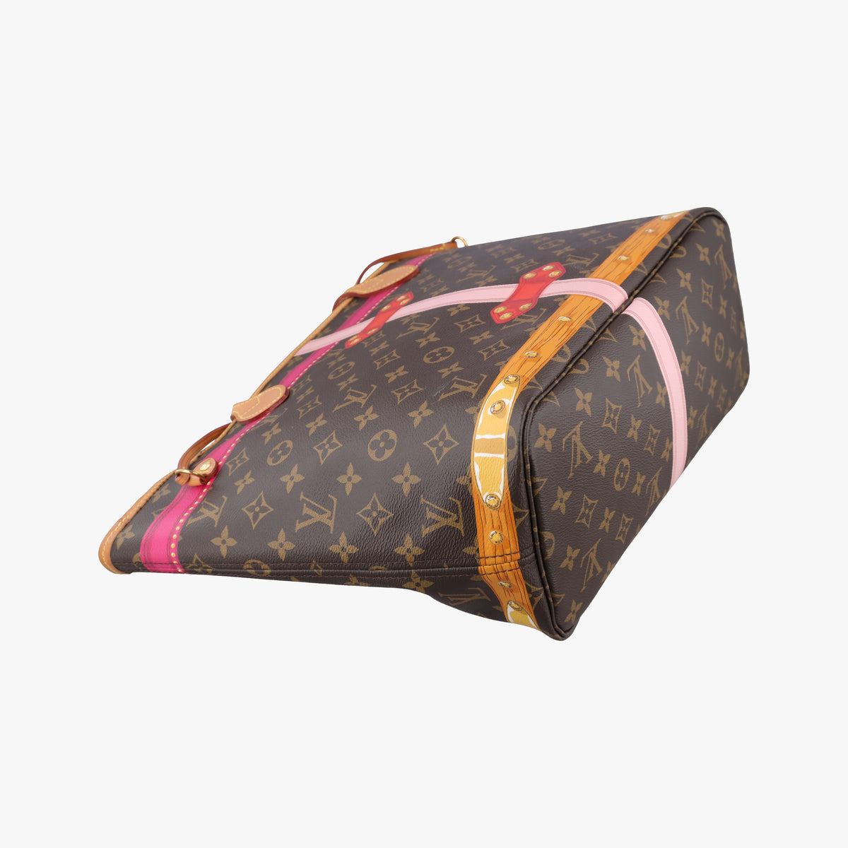 Pre-owned Louis Vuitton Neverfull MM Summer Trunk brown×Multicolor Monogram Canvas M41390 shoulderbag | stylenewstar
