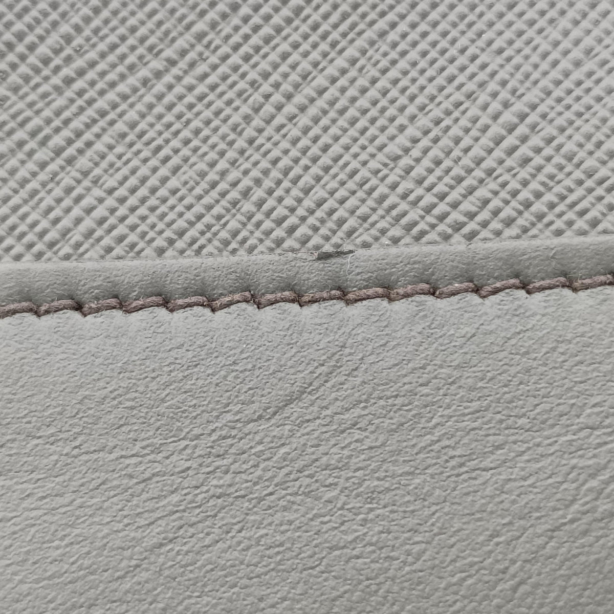 Pre-owned Prada Esplanade Grey SAFFIANO Leather 1BA046 handbag | stylenewstar