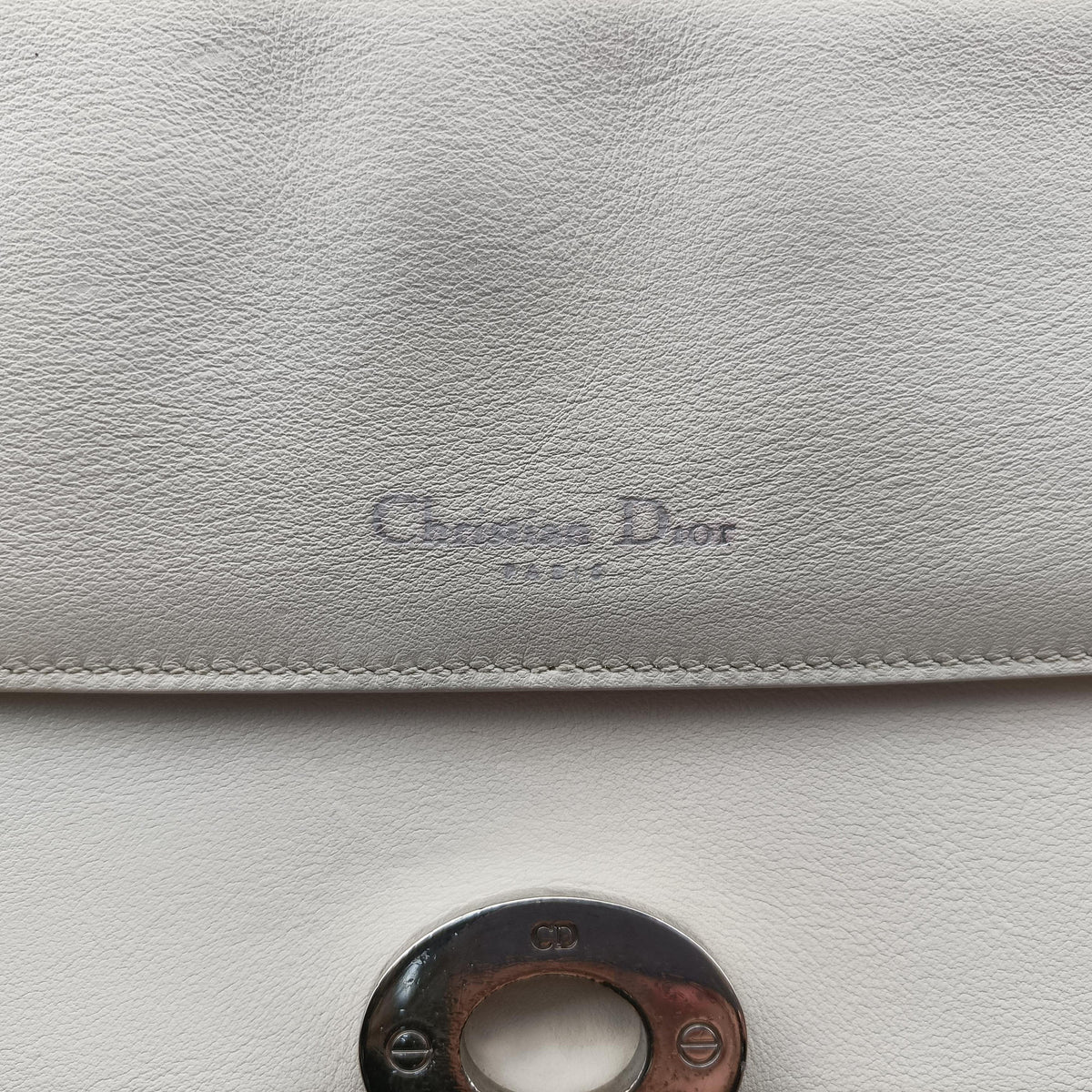 Vintage Christian Dior Be Dior White Leather  handbag | stylenewstar