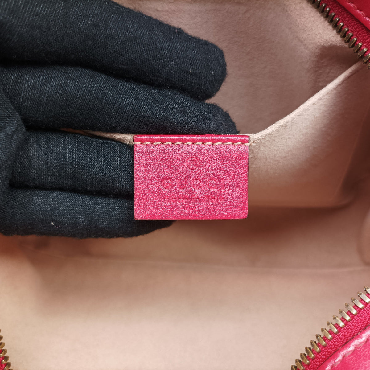 Pre-owned Gucci GG Marmont Red Leather 447632 shoulderbag | stylenewstar