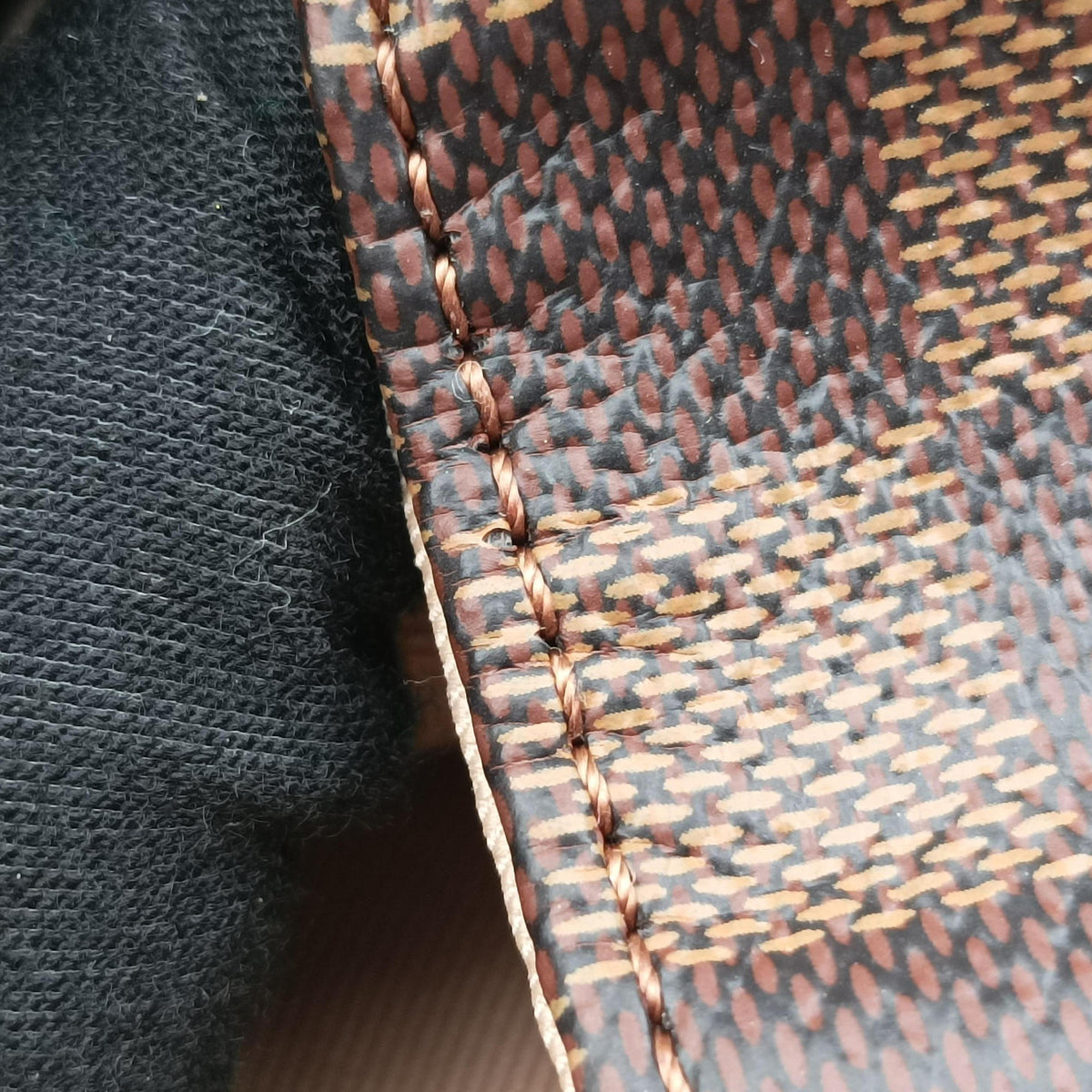 Vintage Louis Vuitton Daypack Clapton EBENE×CREME Damier Canvas×calf leather N42259 backpack/rucksack | stylenewstar