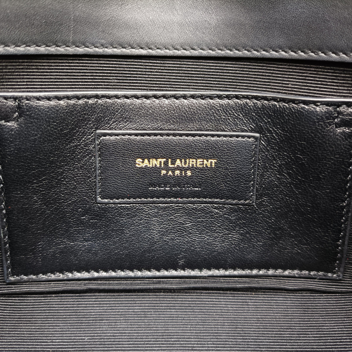 Secondhand Yves Saint Laurent Monogram Kate Black Leather 356096 shoulderbag | stylenewstar