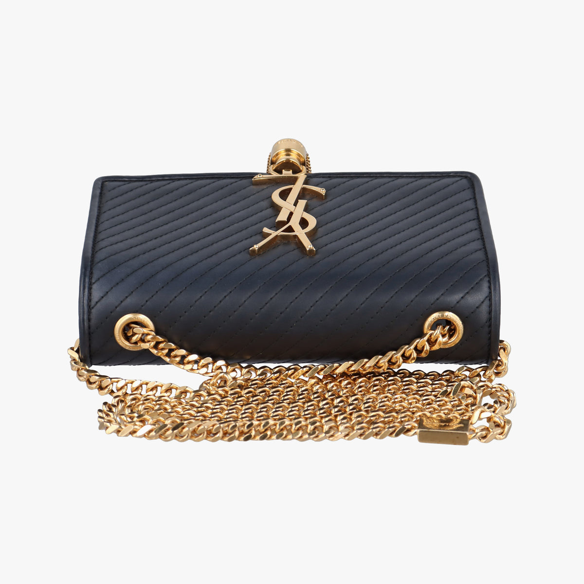 Secondhand Yves Saint Laurent Monogram Kate Black Leather 356096 shoulderbag | stylenewstar