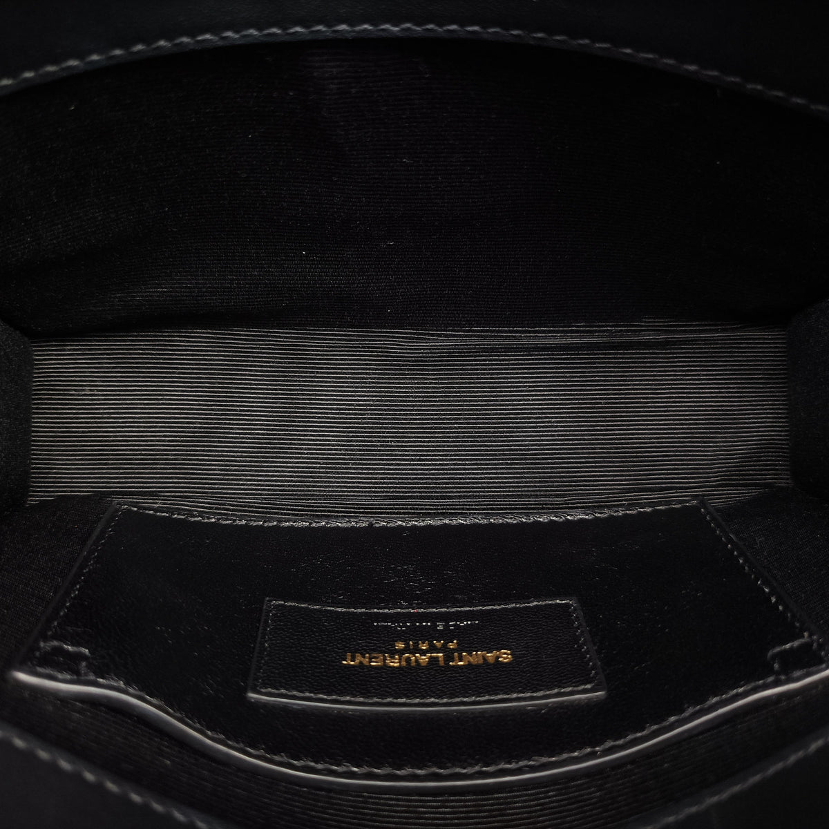 Secondhand Yves Saint Laurent Monogram Kate Black Leather 356096 shoulderbag | stylenewstar