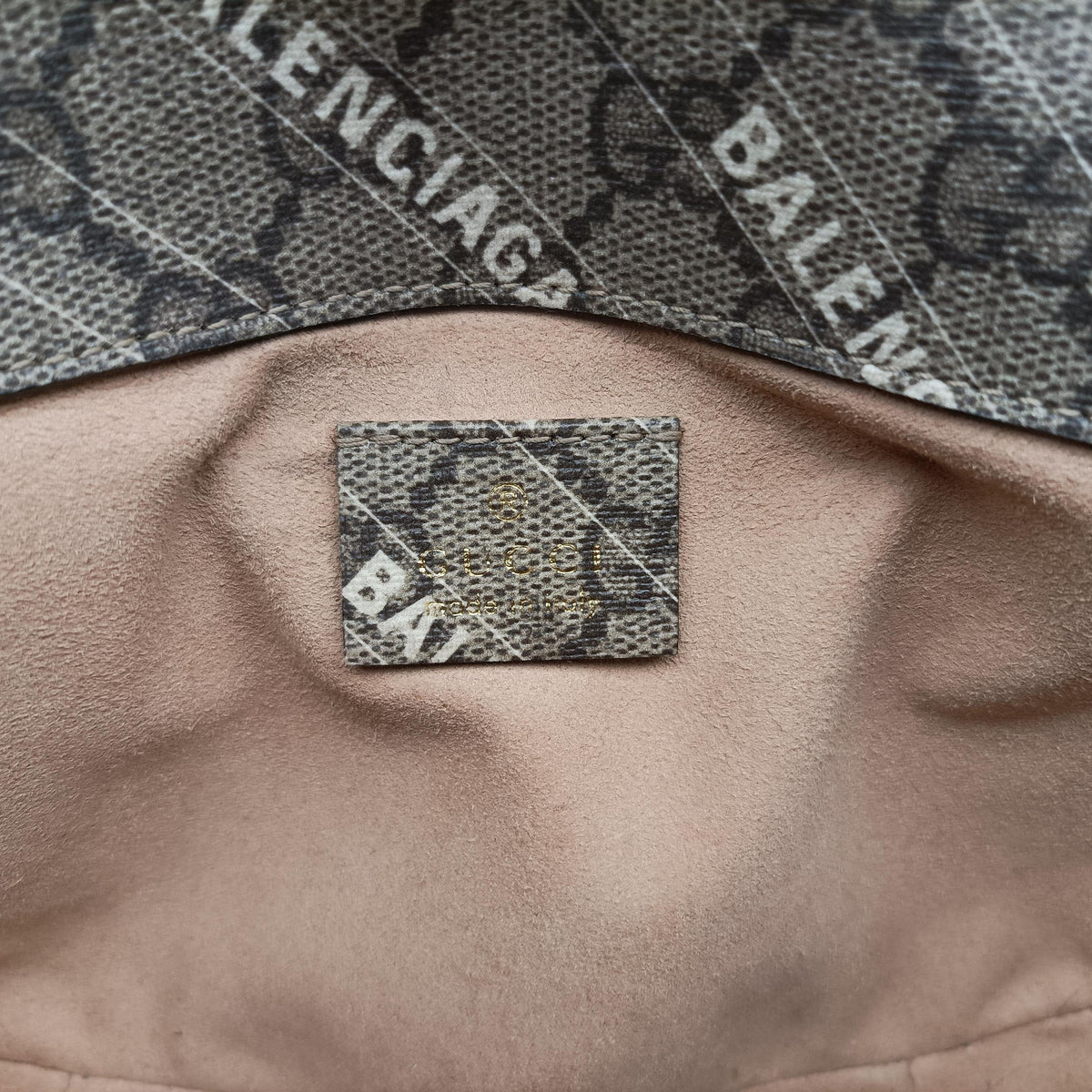 Pre-owned Gucci Horsebit 1955 Beige×Brown PVC coated canvas 658574 shoulderbag | stylenewstar