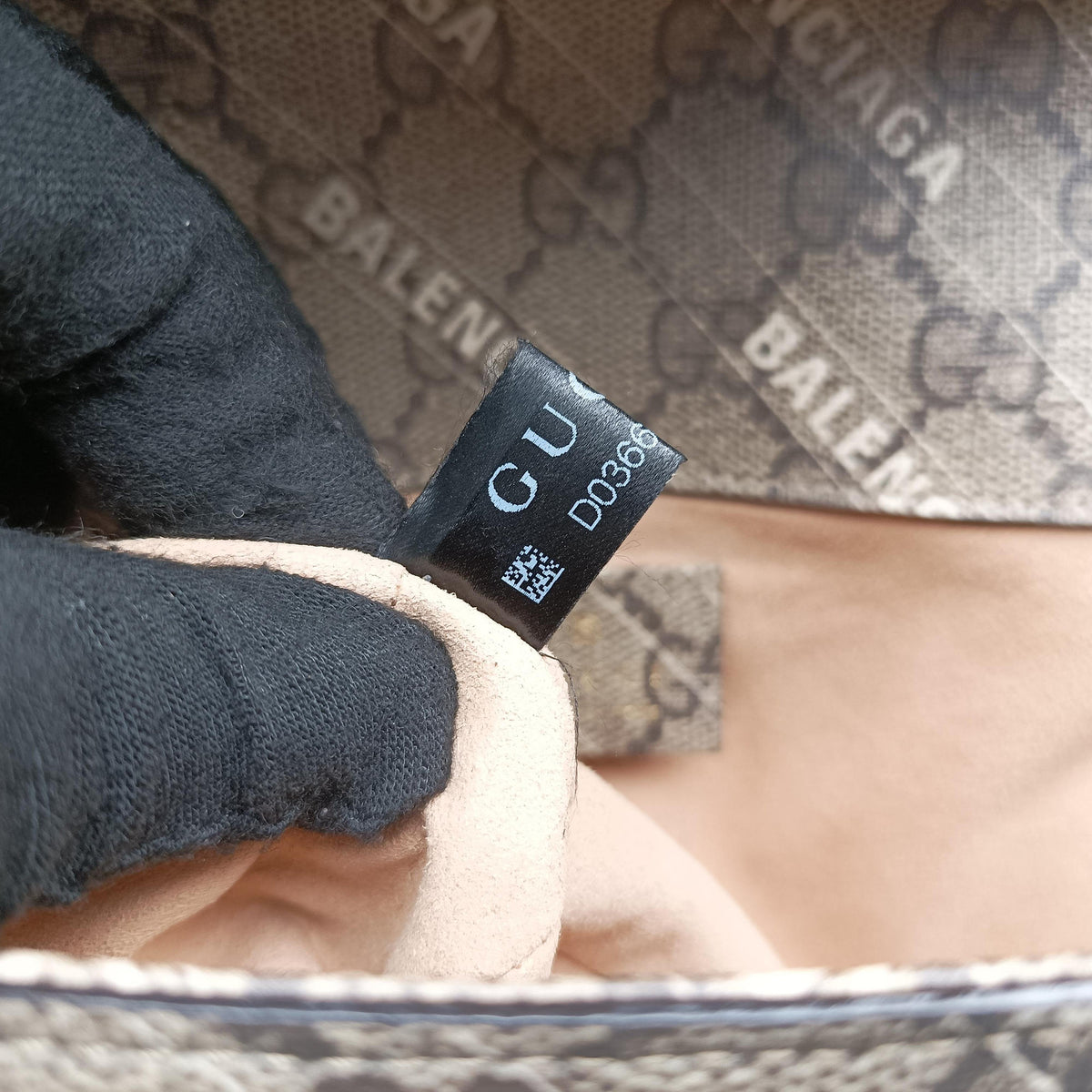 Pre-owned Gucci Horsebit 1955 Beige×Brown PVC coated canvas 658574 shoulderbag | stylenewstar