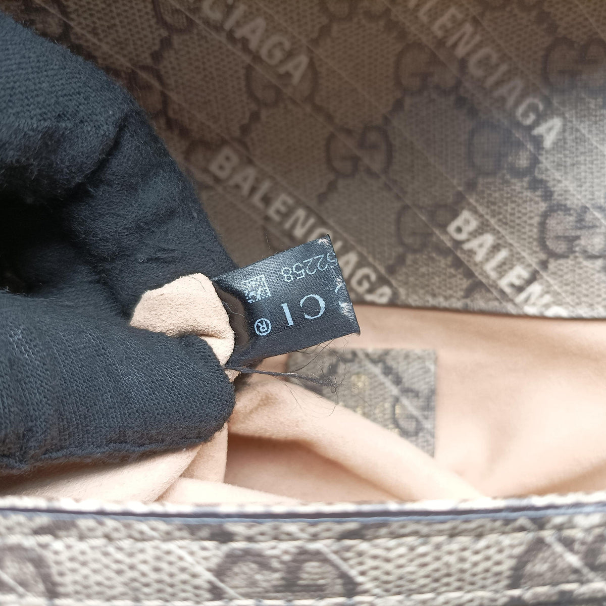 Pre-owned Gucci Horsebit 1955 Beige×Brown PVC coated canvas 658574 shoulderbag | stylenewstar