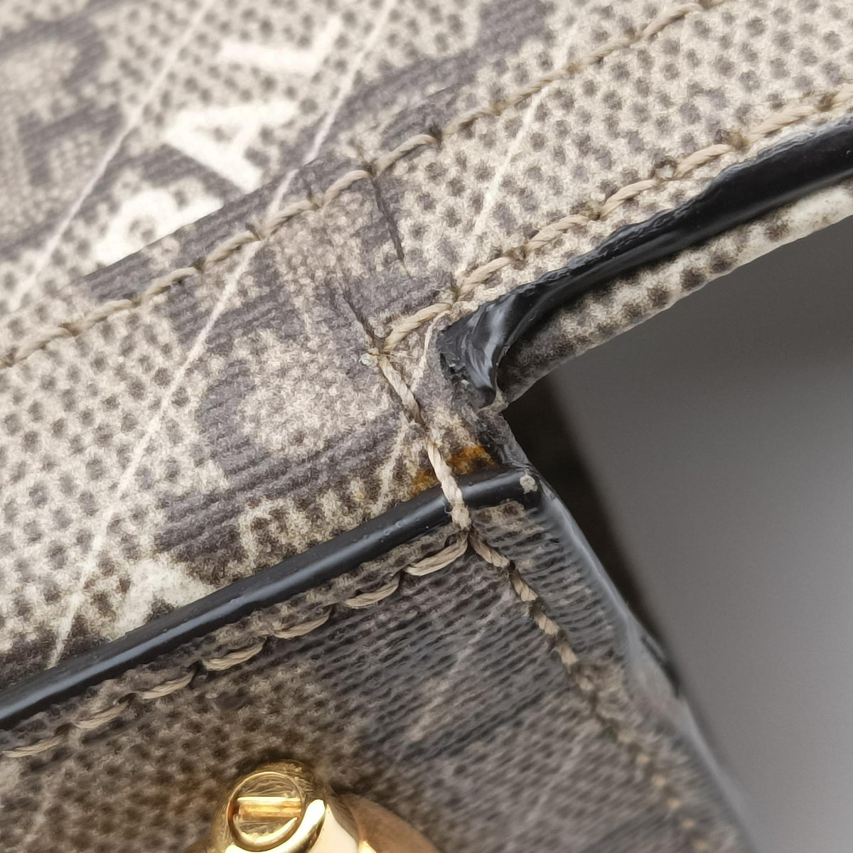 Pre-owned Gucci Horsebit 1955 Beige×Brown PVC coated canvas 658574 shoulderbag | stylenewstar