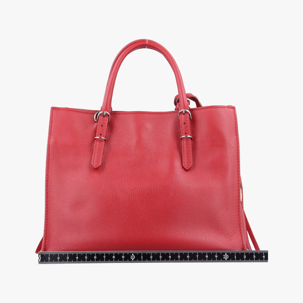Pre-owned Balenciaga Papier A4 Red Leather 370926 handbag | stylenewstar