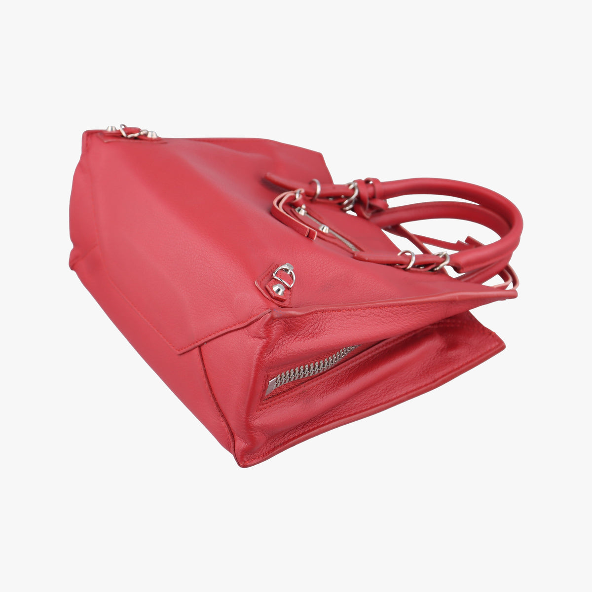 Pre-owned Balenciaga Papier A4 Red Leather 370926 handbag | stylenewstar