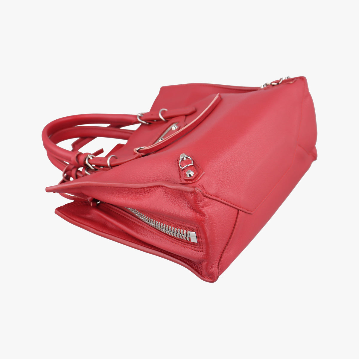Pre-owned Balenciaga Papier A4 Red Leather 370926 handbag | stylenewstar