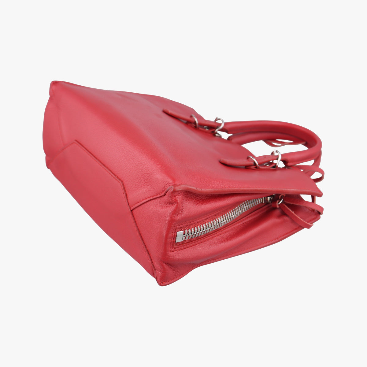 Pre-owned Balenciaga Papier A4 Red Leather 370926 handbag | stylenewstar