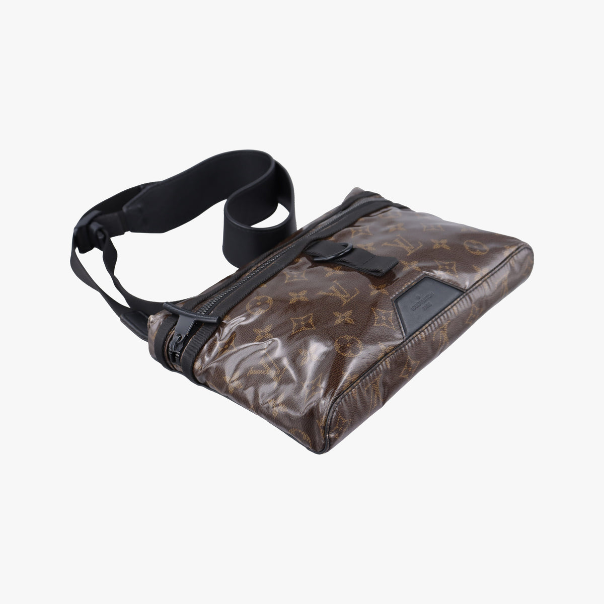 Pre-owned Louis Vuitton Messenger PM Brown Monogram Glaze M43895 bum bag/waist bag | stylenewstar
