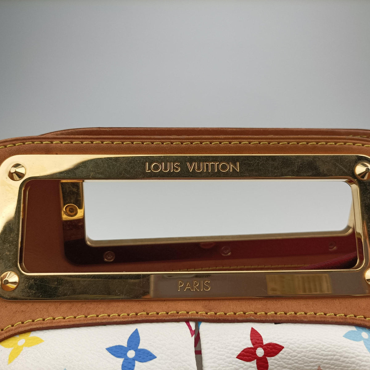 Secondhand Louis Vuitton JUDY MM white Monogram Multicolor M40255 shoulderbag | stylenewstar