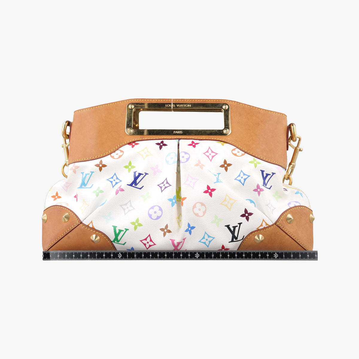 Secondhand Louis Vuitton JUDY MM white Monogram Multicolor M40255 shoulderbag | stylenewstar