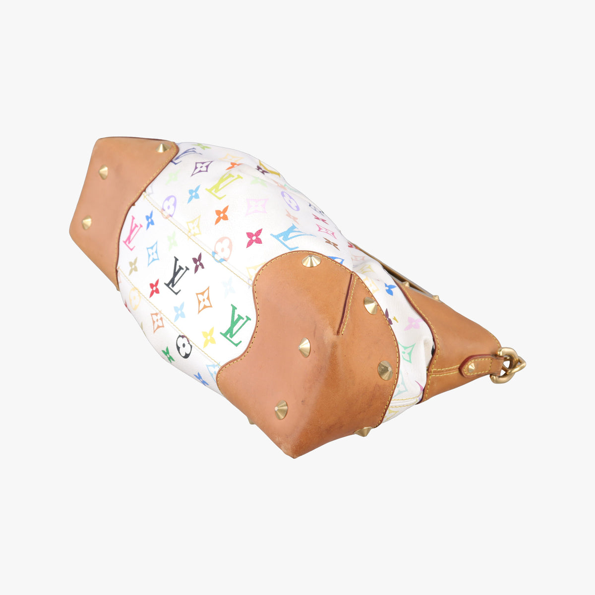 Secondhand Louis Vuitton JUDY MM white Monogram Multicolor M40255 shoulderbag | stylenewstar