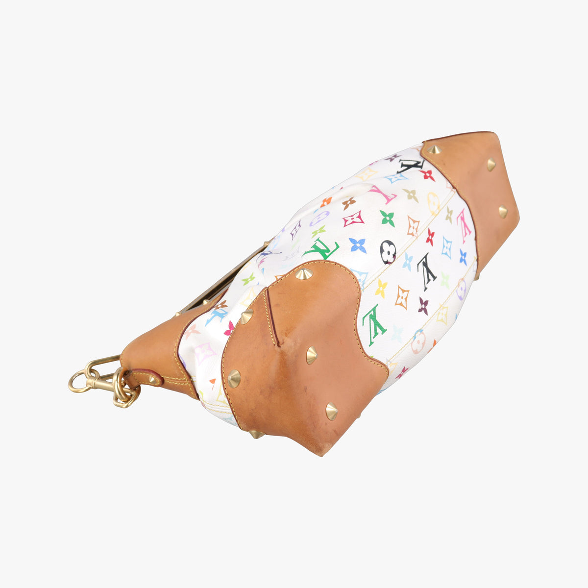 Secondhand Louis Vuitton JUDY MM white Monogram Multicolor M40255 shoulderbag | stylenewstar