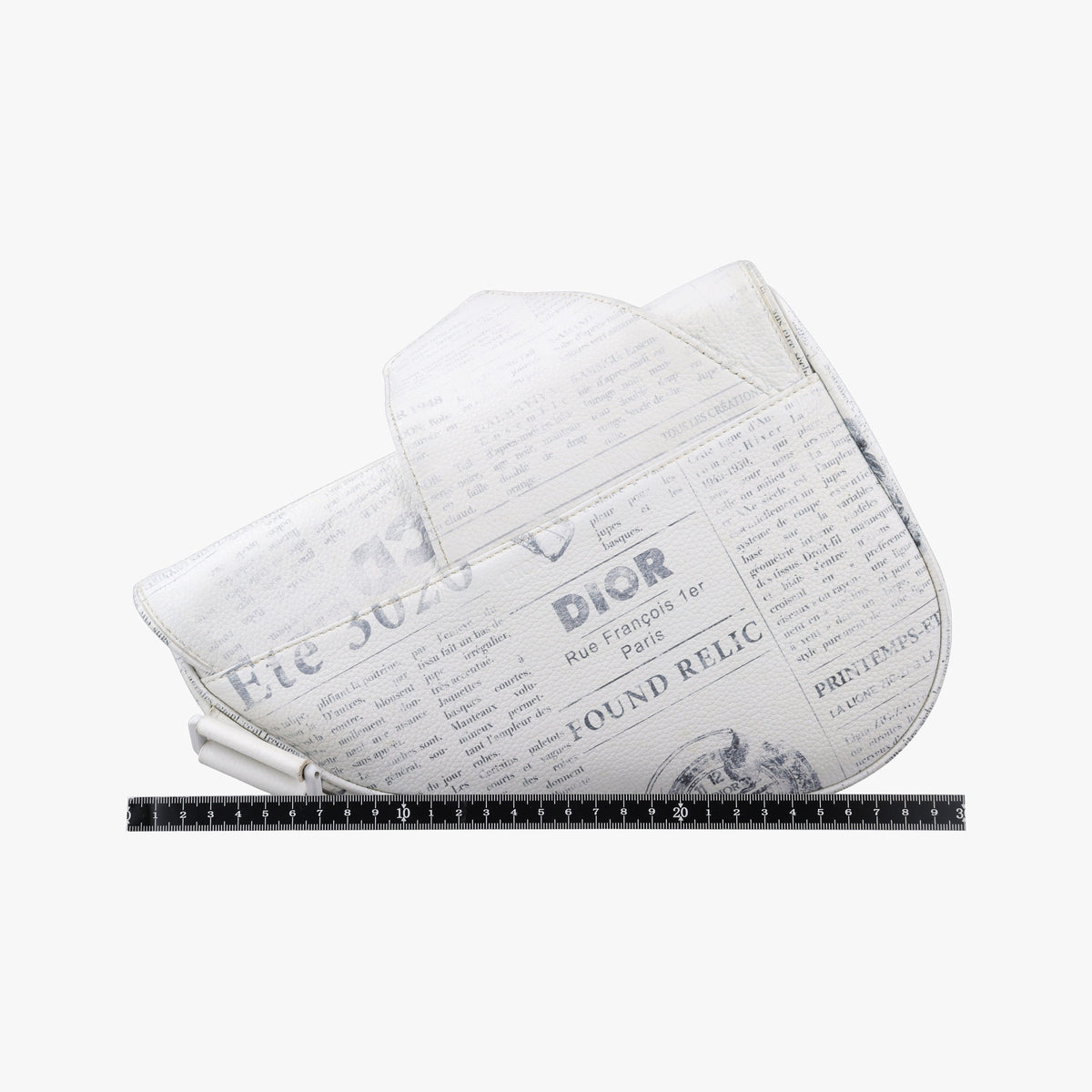 Pre-owned Christian Dior Saddle White Leather  bum bag/waist bag | stylenewstar