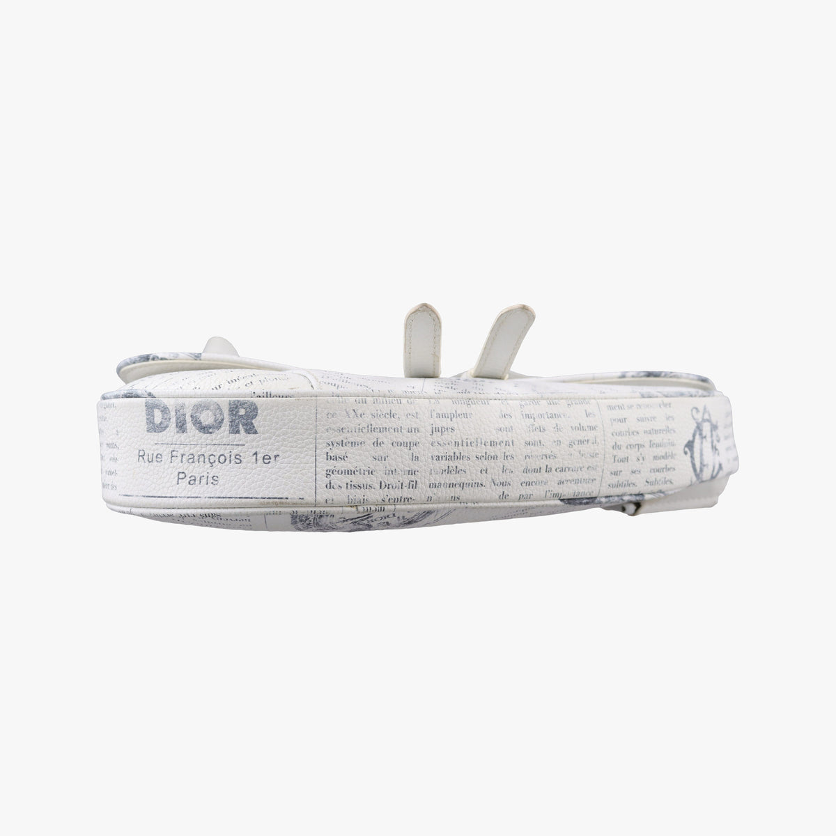 Pre-owned Christian Dior Saddle White Leather  bum bag/waist bag | stylenewstar