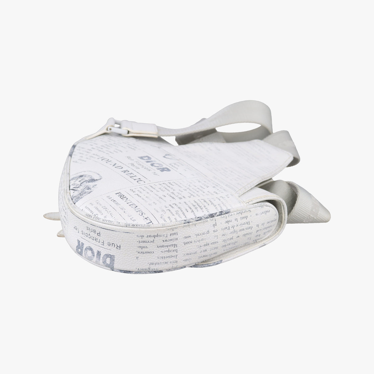 Pre-owned Christian Dior Saddle White Leather  bum bag/waist bag | stylenewstar