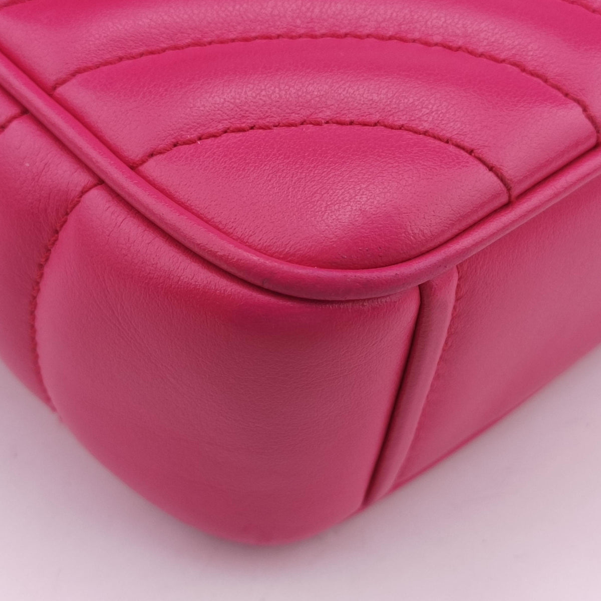 Pre-owned Prada Diagramme Pink Leather 1BD108 shoulderbag | stylenewstar