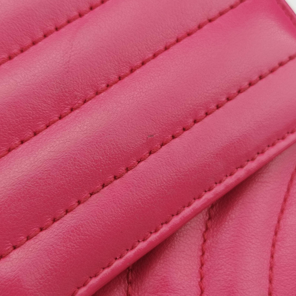 Pre-owned Prada Diagramme Pink Leather 1BD108 shoulderbag | stylenewstar