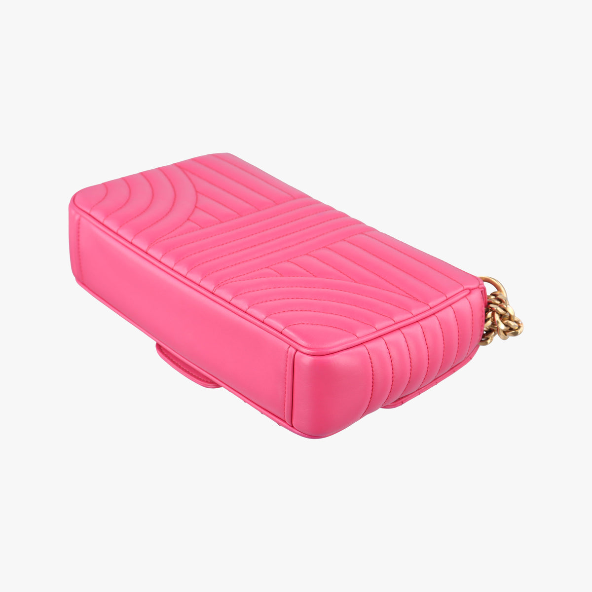 Pre-owned Prada Diagramme Pink Leather 1BD108 shoulderbag | stylenewstar