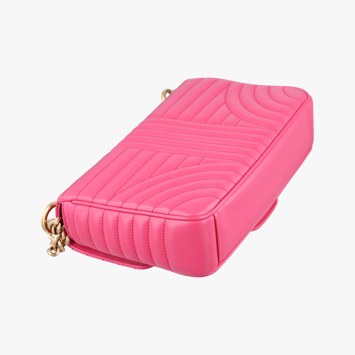 Pre-owned Prada Diagramme Pink Leather 1BD108 shoulderbag | stylenewstar