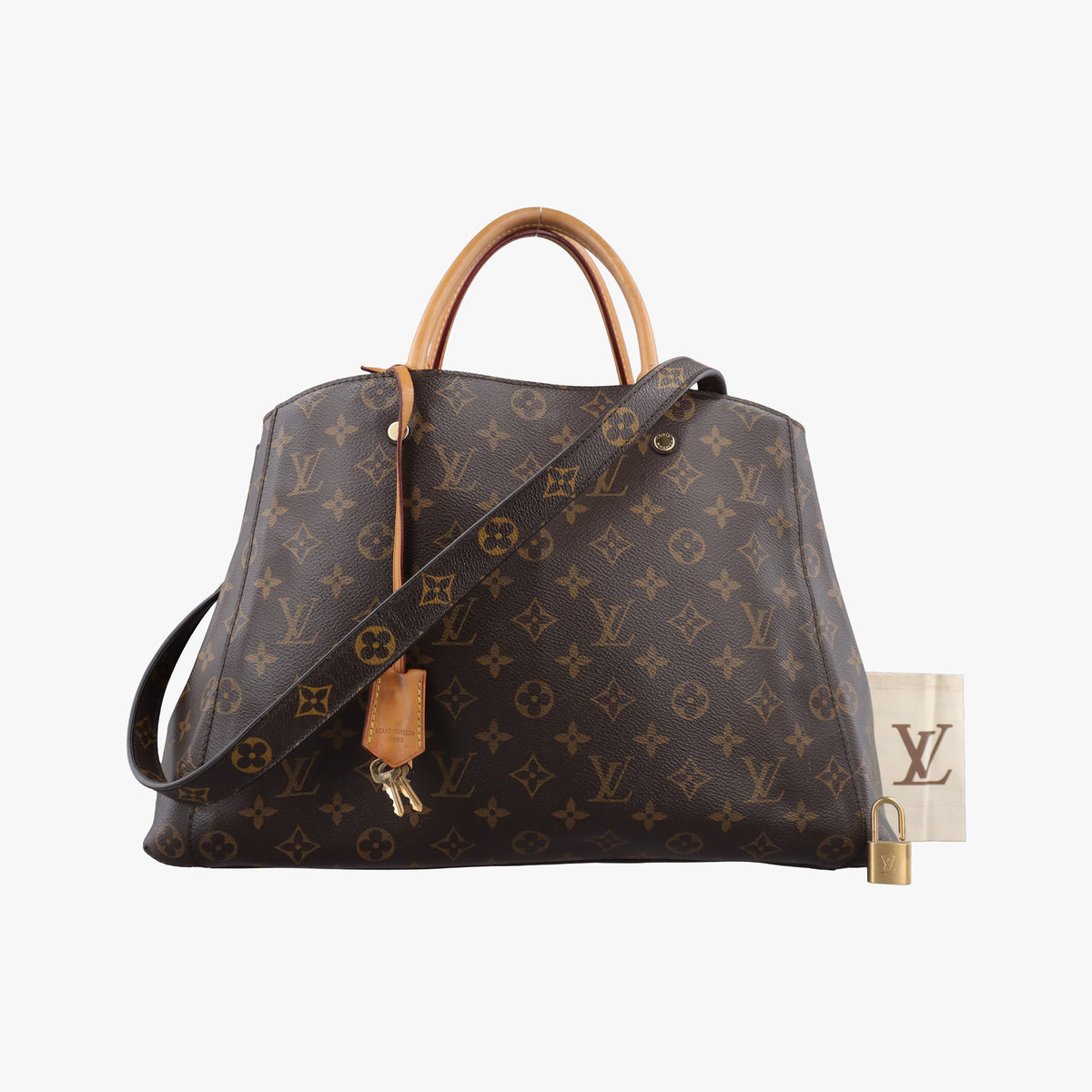 Secondhand Louis Vuitton MONTAIGNE GM Brown Monogram Canvas M41067 shoulderbag | stylenewstar