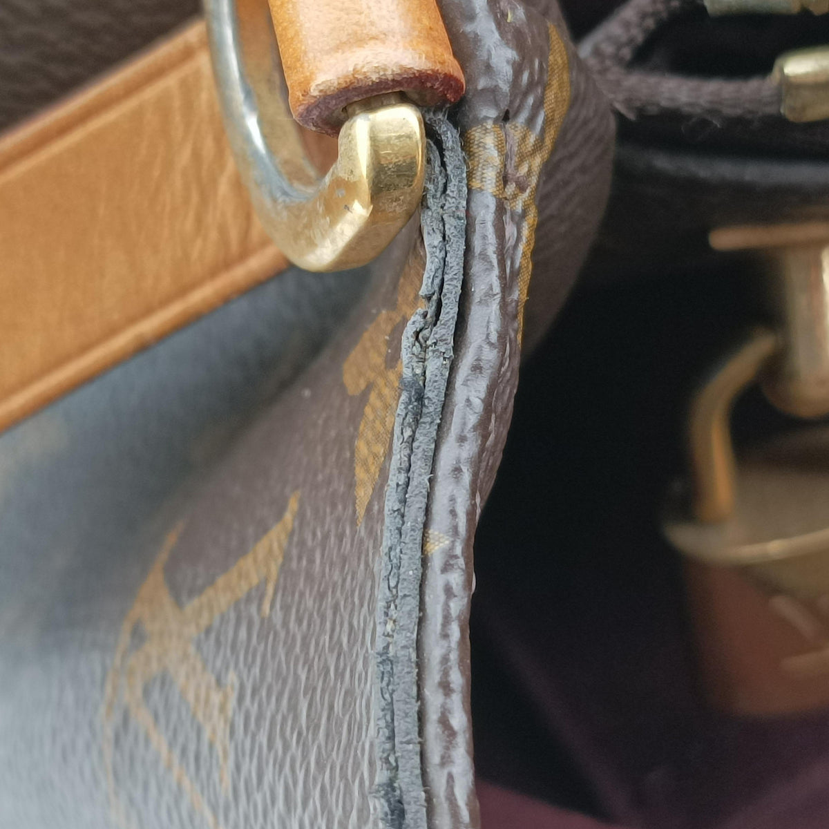 Secondhand Louis Vuitton MONTAIGNE GM Brown Monogram Canvas M41067 shoulderbag | stylenewstar