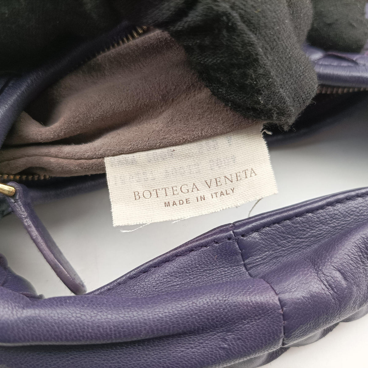 Pre-owned Bottega Veneta Intrecciato Purple lambskin  handbag | stylenewstar
