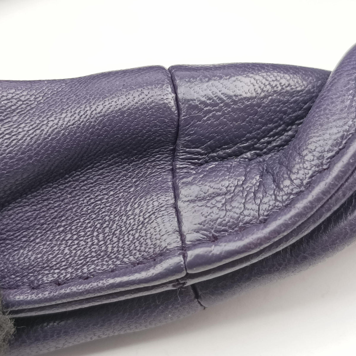 Pre-owned Bottega Veneta Intrecciato Purple lambskin  handbag | stylenewstar