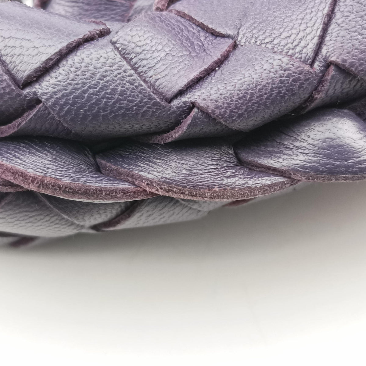 Pre-owned Bottega Veneta Intrecciato Purple lambskin  handbag | stylenewstar