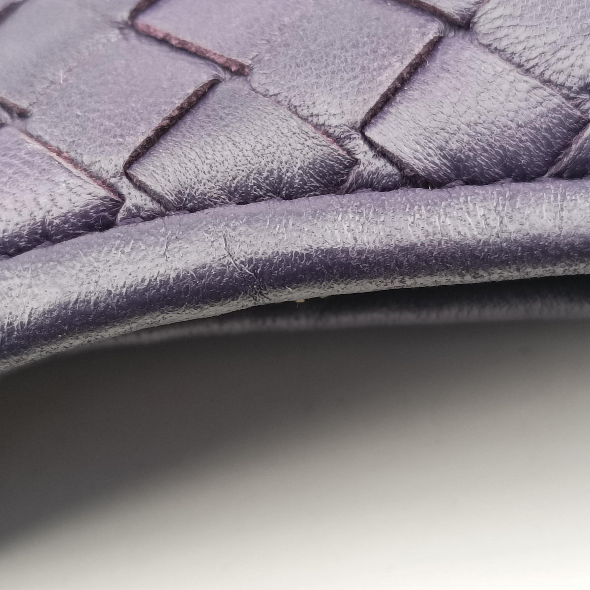 Pre-owned Bottega Veneta Intrecciato Purple lambskin  handbag | stylenewstar