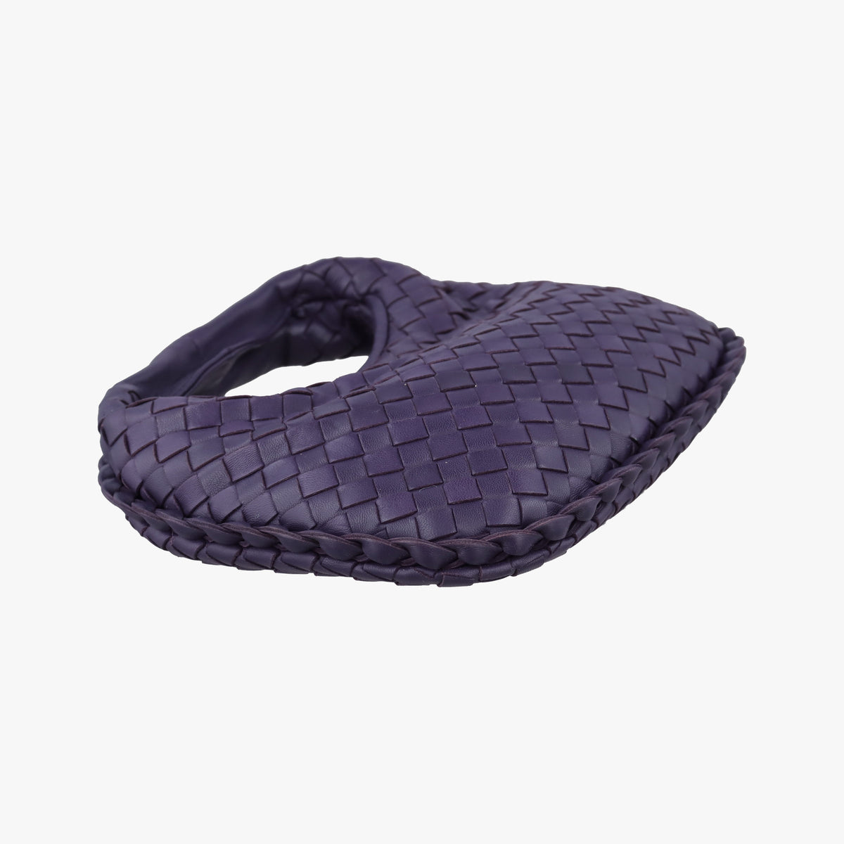 Pre-owned Bottega Veneta Intrecciato Purple lambskin  handbag | stylenewstar