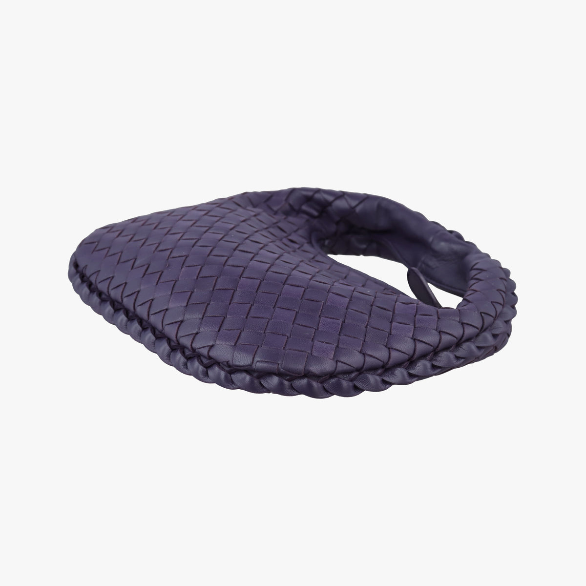 Pre-owned Bottega Veneta Intrecciato Purple lambskin  handbag | stylenewstar